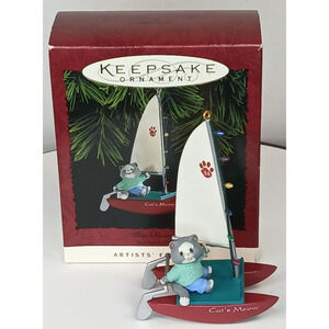 Hallmark Keepsake Ornament 1994 Kitty's Catamaran Artists' Favorites